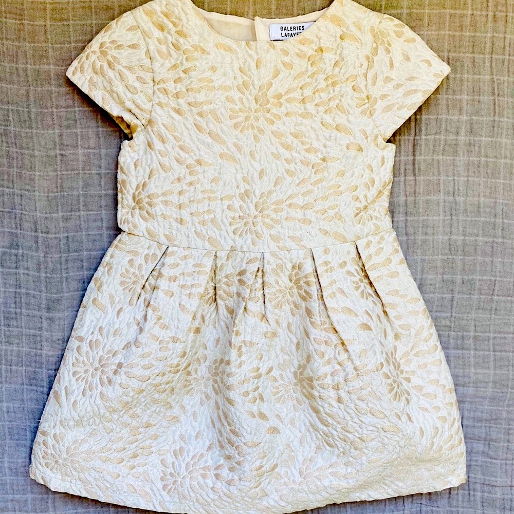 GALERIES LAFAYETTE • Gold Sand Toddler Dress